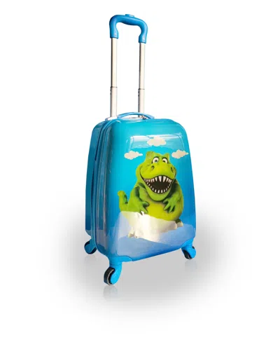 Tucci 18" Luggage Carry On Suitcase Kids Travel Suitcase In Rex Dino
