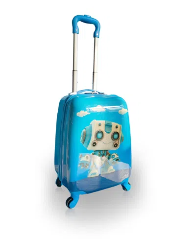 Tucci 18" Luggage Carry On Suitcase Kids Travel Suitcase In Robo Kid