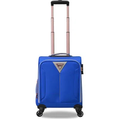 Tucci Abito 16-inch Underseat Spinner Suitcase In Cobalt Blue