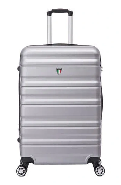 Tucci Girovita Hardshell 3-piece Spinner Luggage Set In Silver