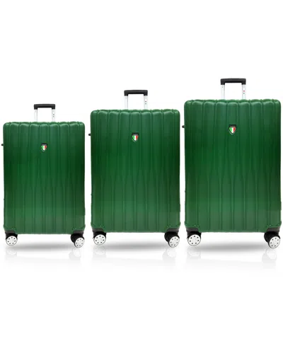Tucci Italy Barartro 3-pc. Hardside Luggage Set In Green