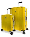 Tucci Italy Fortifica 2pc Expandable Luggage Set In Yellow