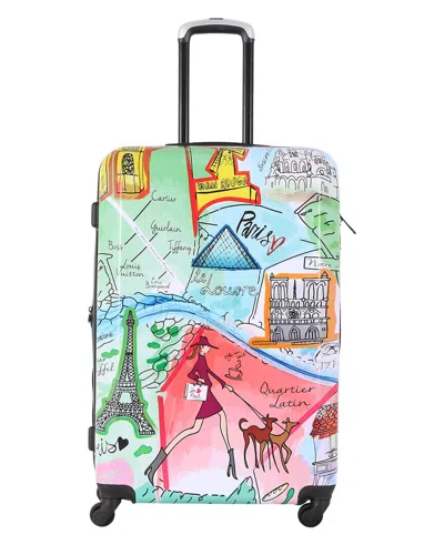 Tucci Italy J'aime Paris 20in Carry-on In Blue