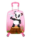 Tucci Italy Peppy Panda 18 Spinner Wheel Style Kids Suitcase In Pink