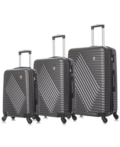 Tucci Italy Travola 3-pc. Hardside Luggage Set In Gray