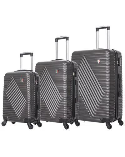 Tucci Italy Travola 3pc Expandable Luggage Set In Pattern