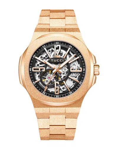 Tucci Italy Unisex Watch In Gold