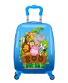 Tucci Italy Zooland 18 Spinner Wheel Style Kids Suitcase In Blue
