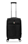 Tucci Squistita 20-inch Softside Carry-on Luggage In Black