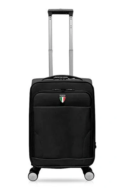 Tucci Squistita 20-inch Softside Carry-on Luggage In Black