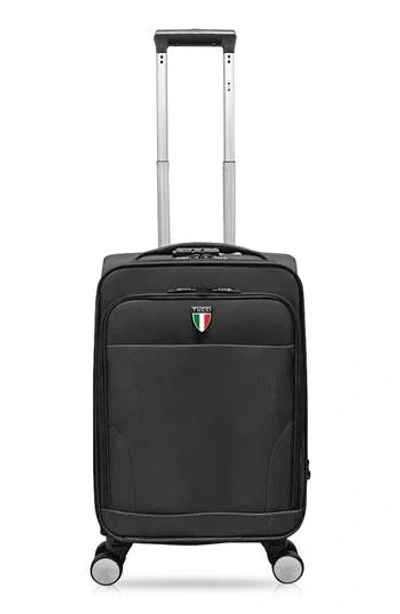 Tucci Squistita 20-inch Softside Carry-on Luggage In Charcoal