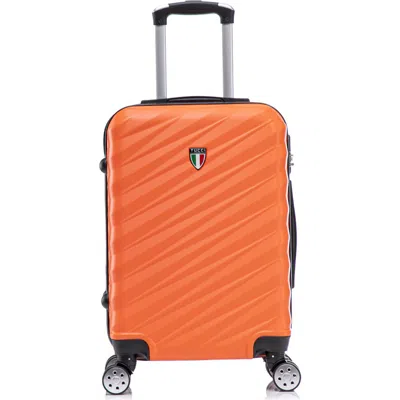 Tucci Storto 20-inch Hardside Carry-on Suitcase In Orange