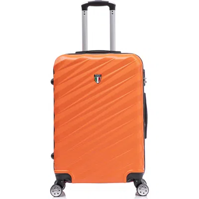 Tucci Storto 24-inch Hardside Spinner Suitcase In Orange