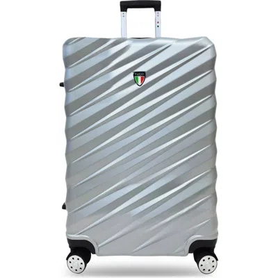 Tucci Storto 28-inch Checked-in Suitcase In Silver