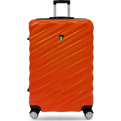 Tucci Storto 28-inch Hardside Spinner Suitcase In Orange