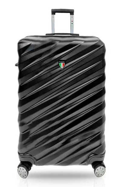 Tucci Storto Hardshell 3-piece Spinner Luggage Set In Black