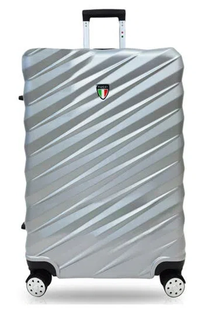Tucci Storto Hardshell 3-piece Spinner Luggage Set In Silver