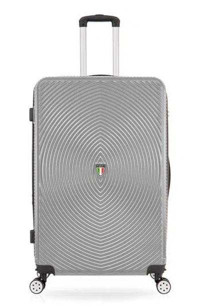Tucci Volant 20-inch Hardside Carry-on Luggage In Silver