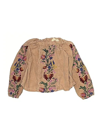 Pre-owned Tuchinda Babies' Long Sleeve Blouse In Brown