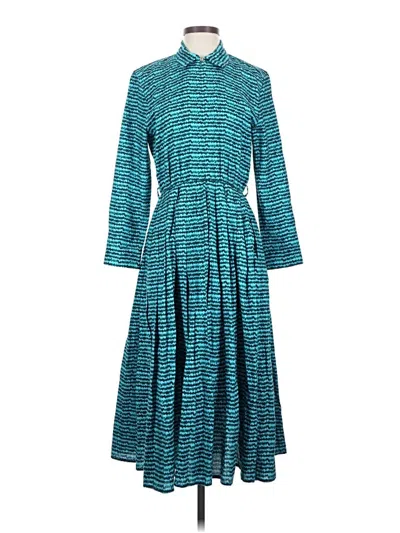 Pre-owned Tucker Casual Dress In Blue