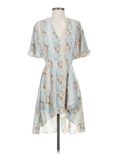 Pre-owned Tucker Casual Dress In Blue