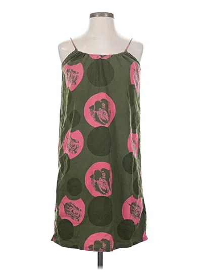 Pre-owned Tucker Casual Dress In Green