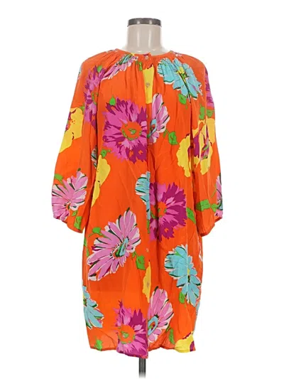 Pre-owned Tucker Casual Dress In Orange