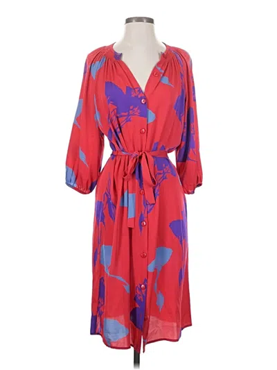 Pre-owned Tucker Casual Dress In Red