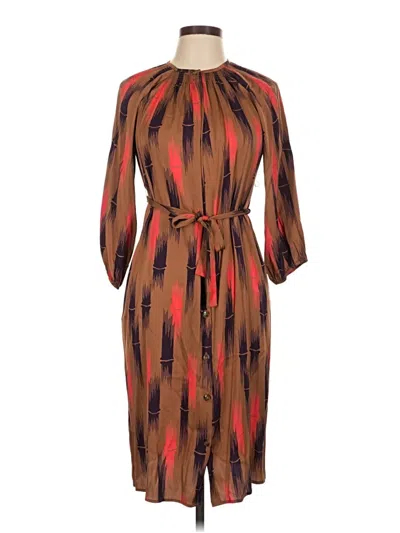 Pre-owned Tucker Cocktail Dress In Brown