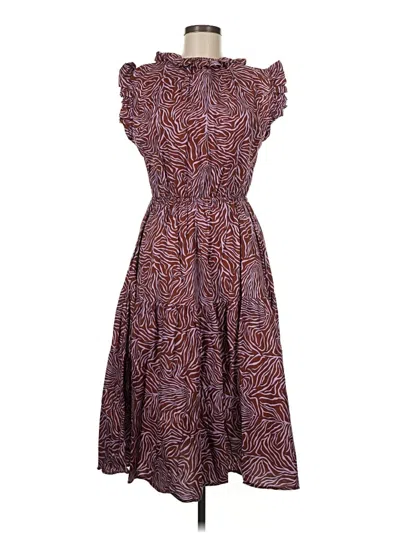 Pre-owned Tucker Cocktail Dress In Brown