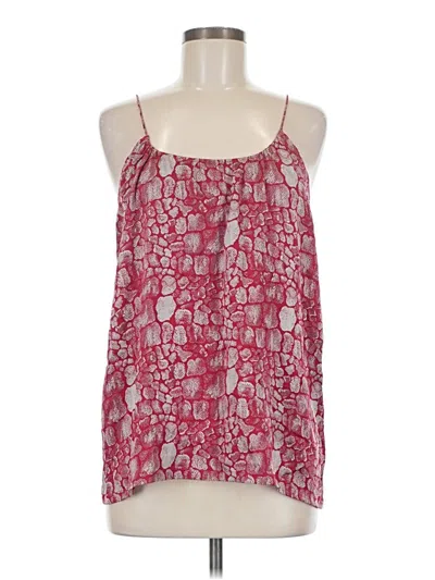 Pre-owned Tucker Sleeveless Blouse In Red