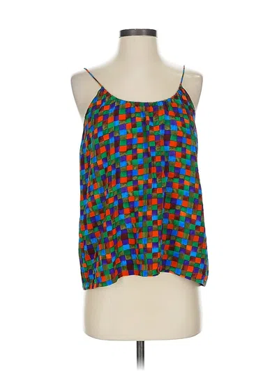 Pre-owned Tucker Sleeveless Top Green Square Neckline Tops