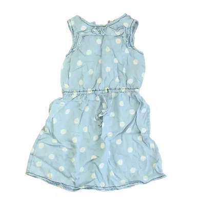 Pre-owned Tucker + Tate Kids' Boys Blue White Polk Dots Romper In Multi