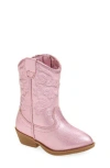 Tucker + Tate Kids'  Cowboy Boot In Pink Iridescent