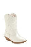 Tucker + Tate Kids'  Cowboy Boot In White Pearl