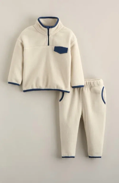 Tucker + Tate Babies'  Cozy Fleece Sweater & Pants Set In Neutral