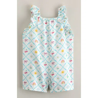 Tucker + Tate Babies'  Double Flutter Cotton Romper In Blue
