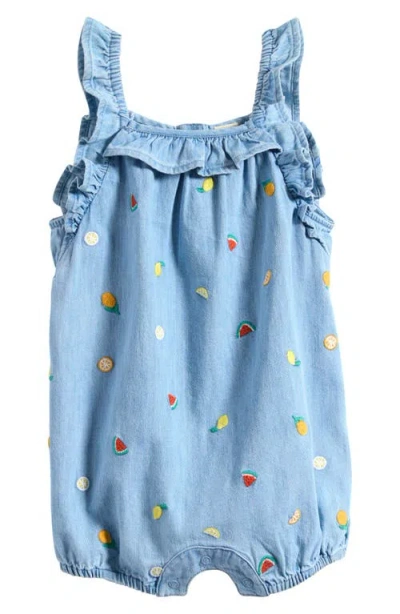 Tucker + Tate Babies'  Embroidered Denim Romper