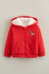 Tucker + Tate Fleece Line Hooded Jacket In Red
