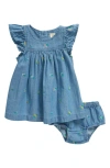 TUCKER + TATE TUCKER + TATE FLORAL EMBROIDERED DRESS & BLOOMERS