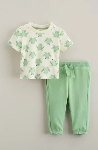 Tucker + Tate Babies'  Frog Print T-shirt & Joggers Set In Green