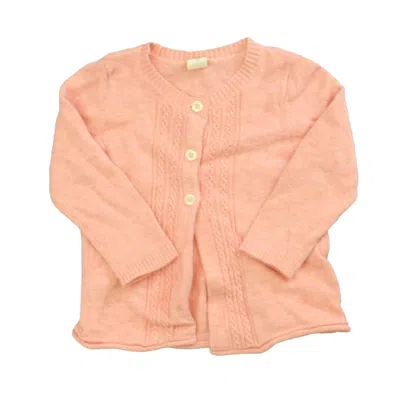 Pre-owned Tucker + Tate Kids' Girls Pink Cardigan