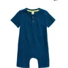 Tucker + Tate Babies'  Henley Pocket Romper In Blue Sailor