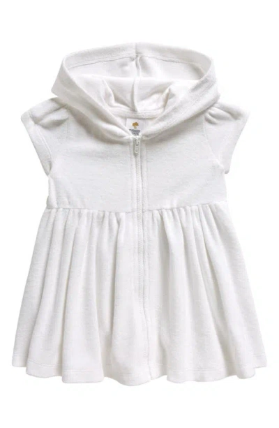 Tucker + Tate Babies' Hooded Terry Swim Cover-up Dress In White
