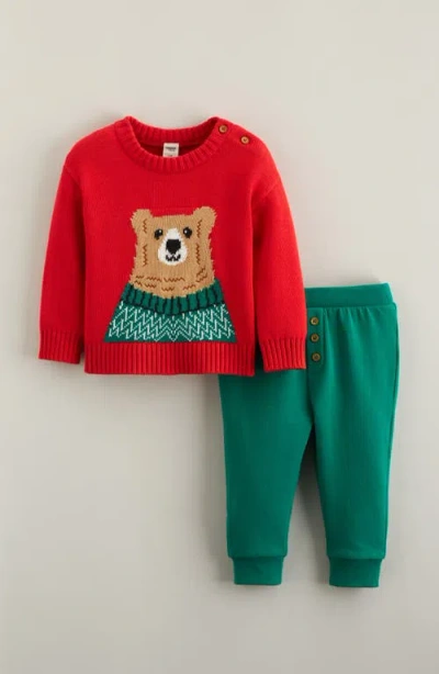 Tucker + Tate Babies'  Jacquard Sweater & Pants Set In Multi