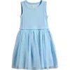 Tucker + Tate Kid's Mixed Media Tutu Dress In Blue Falls