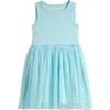 Tucker + Tate Kid's Mixed Media Tutu Dress In Blue Plume