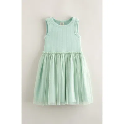 Tucker + Tate Kid's Mixed Media Tutu Dress In Green