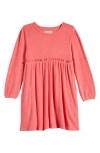 Tucker + Tate Kid's Ruffle Long Sleeve Dress In Pink