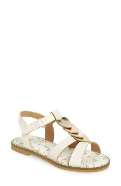 Tucker + Tate Kids' Ashlyn Flat Sandal In Ivory Multi